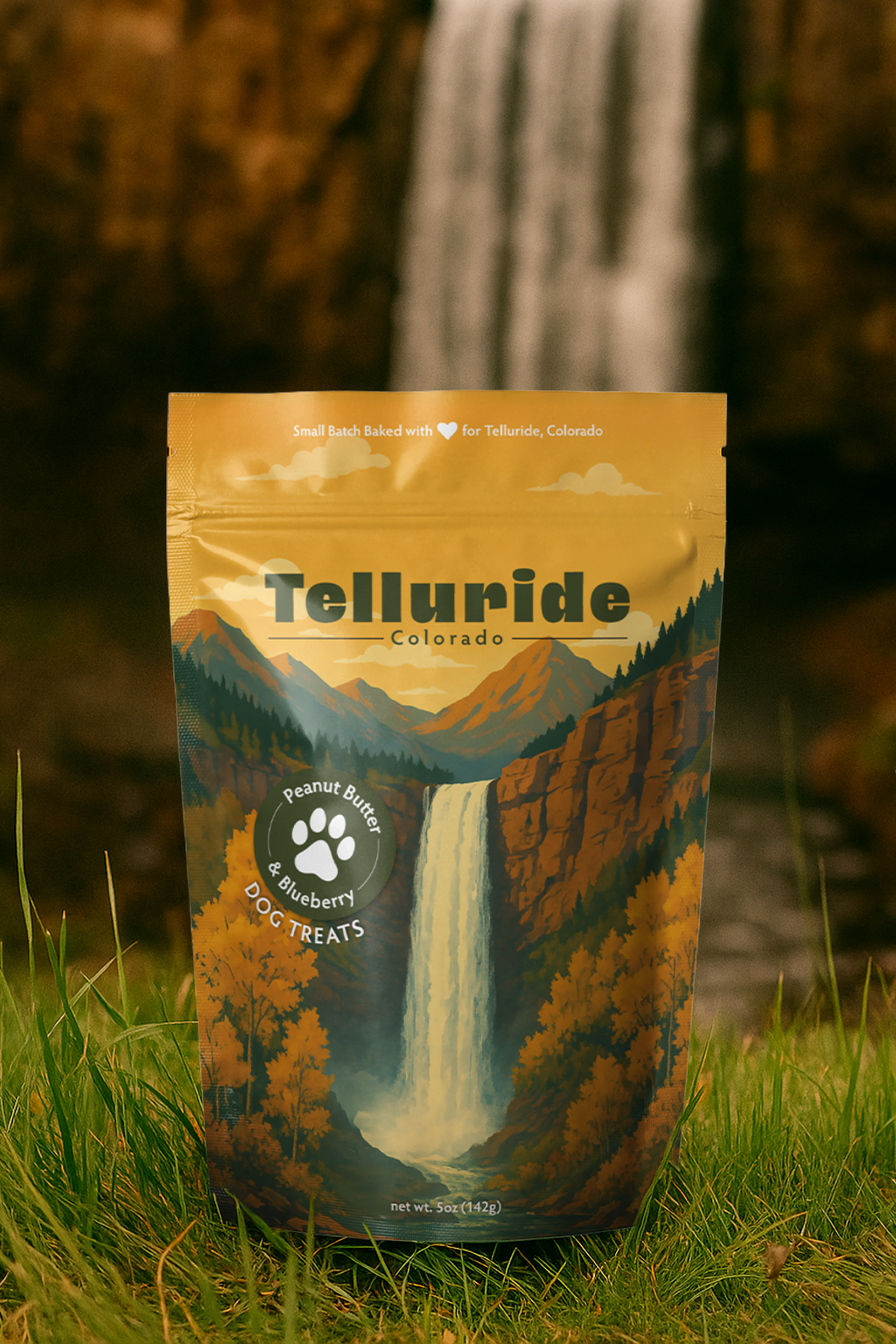 Telluride, CO Summer Souvenir Dog Treats - 5oz