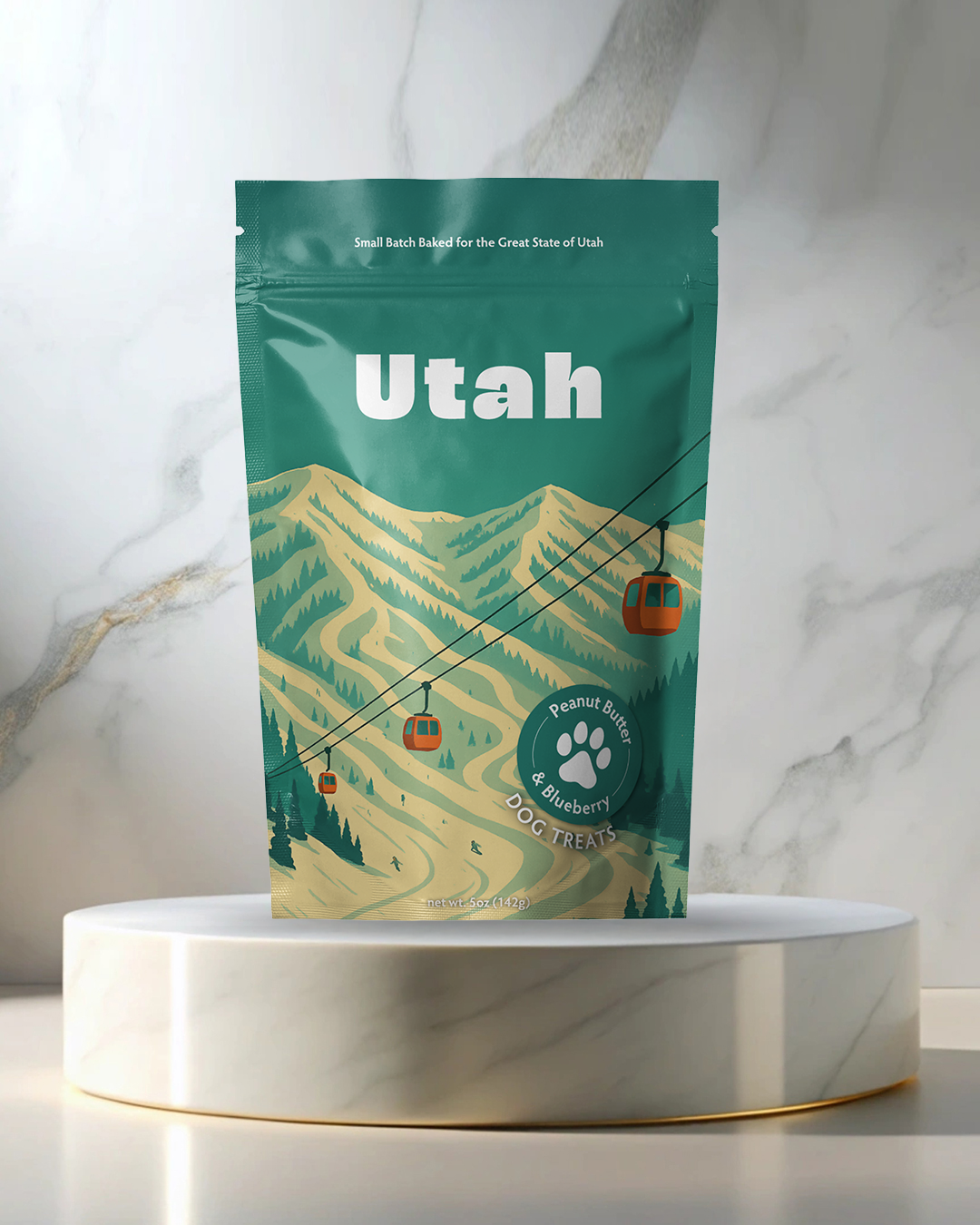 Utah Winter Souvenir Dog Treats - 5oz
