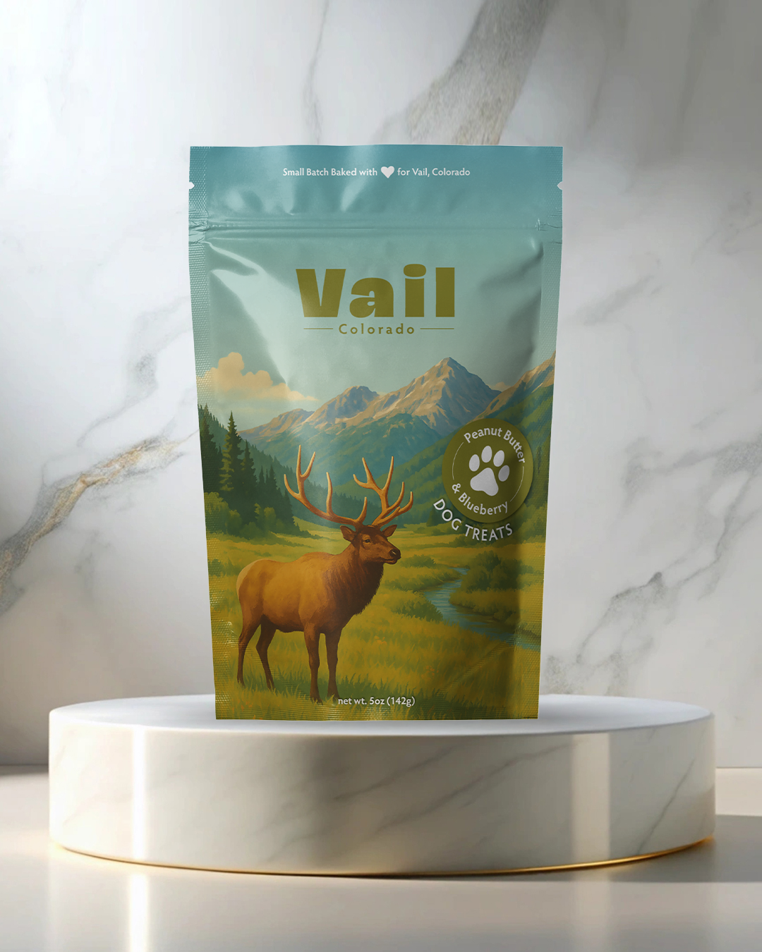 Vail, CO Summer Souvenir Dog Treats - 5oz