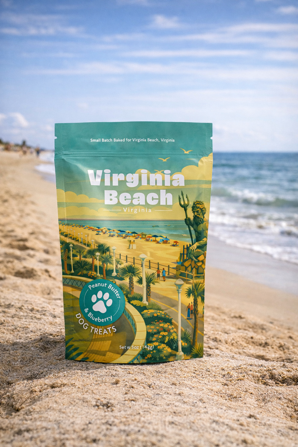 Virginia Beach Souvenir Dog Treats - 5oz