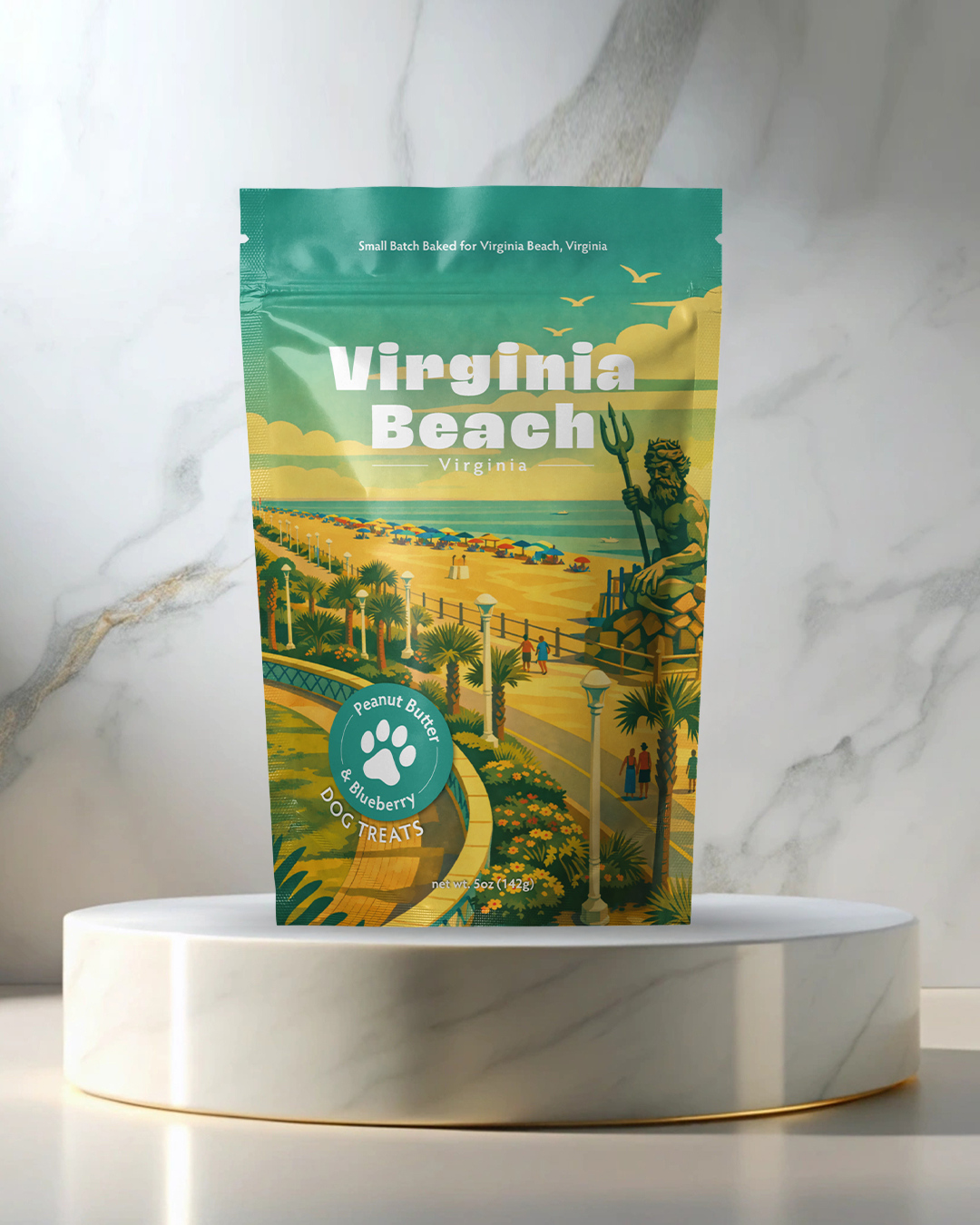 Virginia Beach Souvenir Dog Treats - 5oz